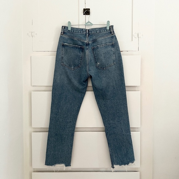 AGOLDE Riley High Rise Straight Crop Jeans in Blue Haven Size 27 - Picture 6 of 9